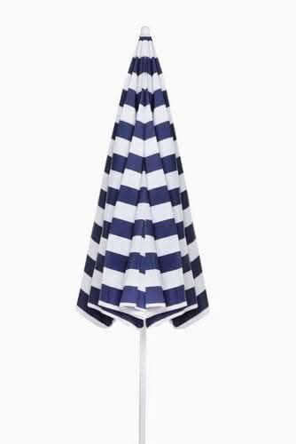 1.7m Garden Parasol Outdoor Tilt Umbrella Canopy - Blue and White - Image 4