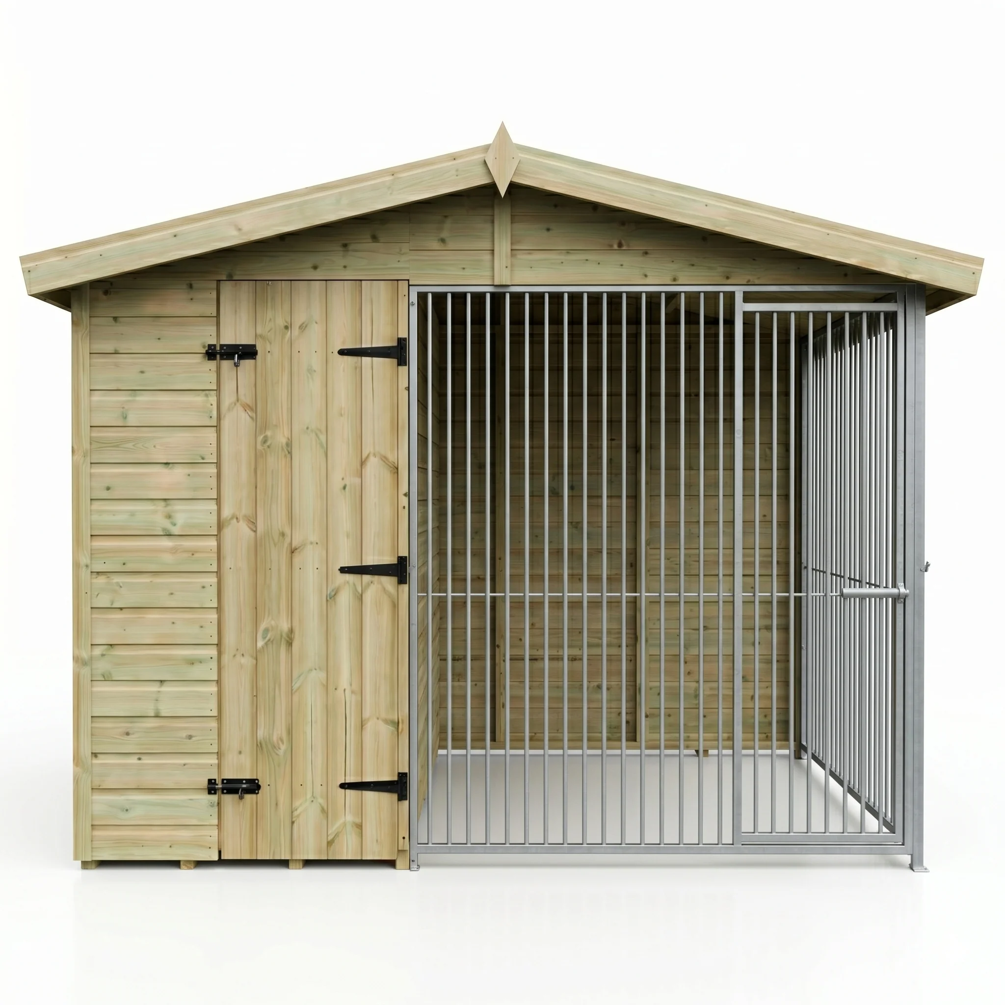 10x4ft Single Dog Kennel with Run - Image 3