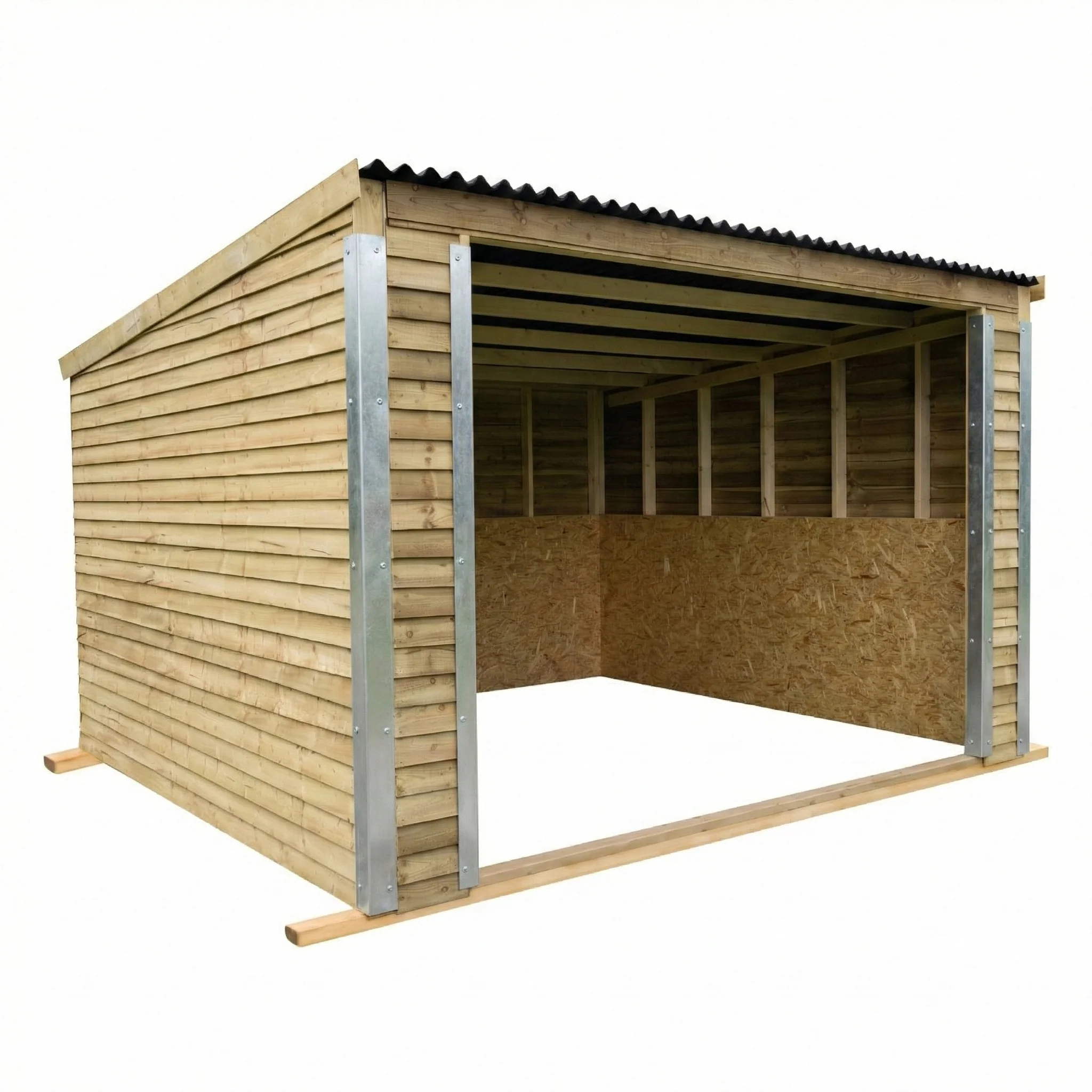 12ft x 12ft Open Front Mobile Animal Field Shelter V.2 - Image 4