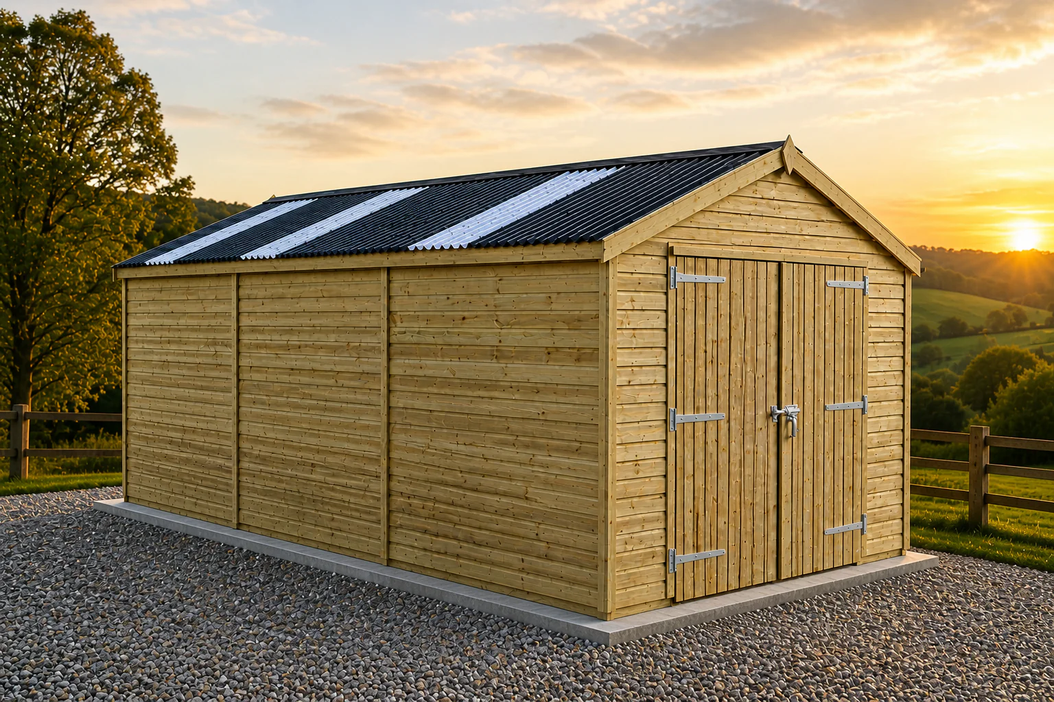 15ft x 26ft Apex Timber Workshop & Garage - Image 3