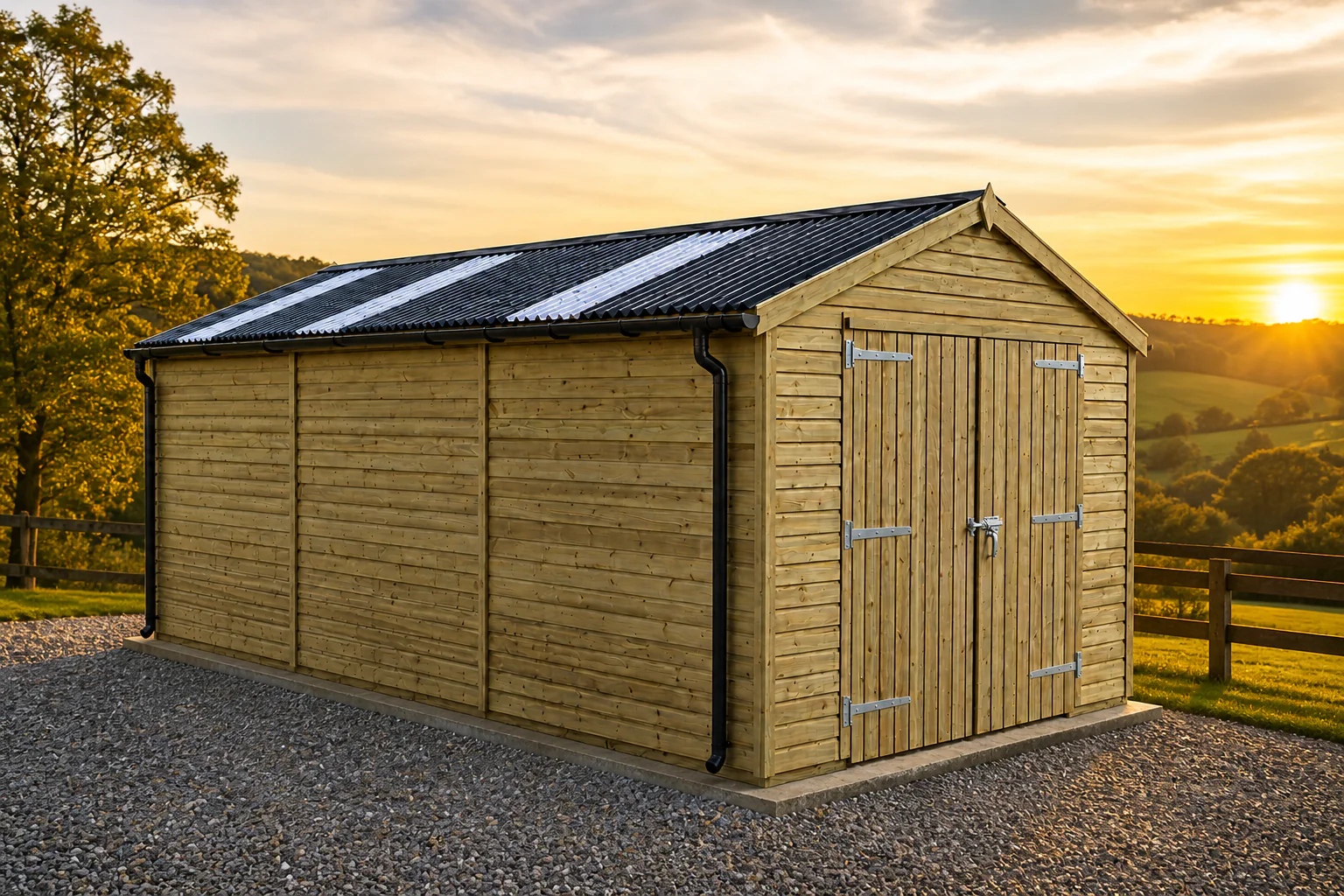 15ft x 26ft Apex Timber Workshop & Garage - Image 4