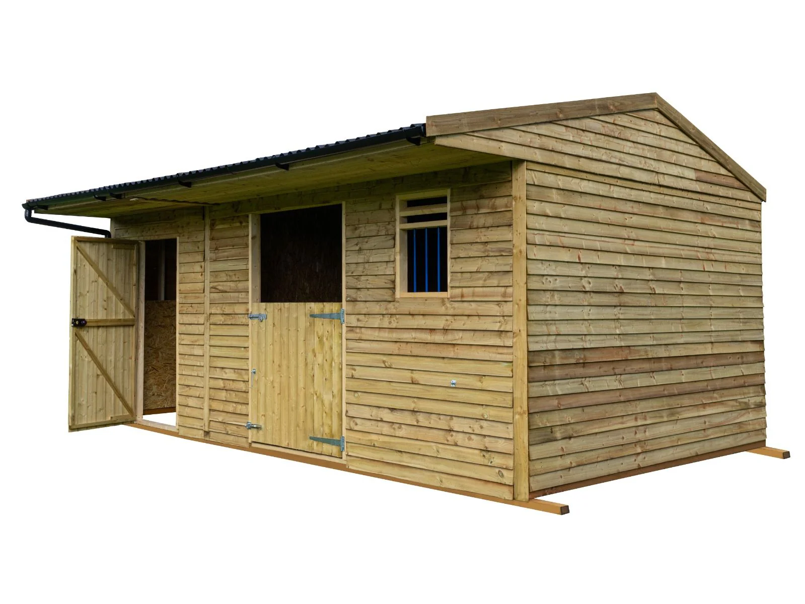 18ft x 12ft Field Shelter with Storage/Tack Feed Room V.4 - Image 7