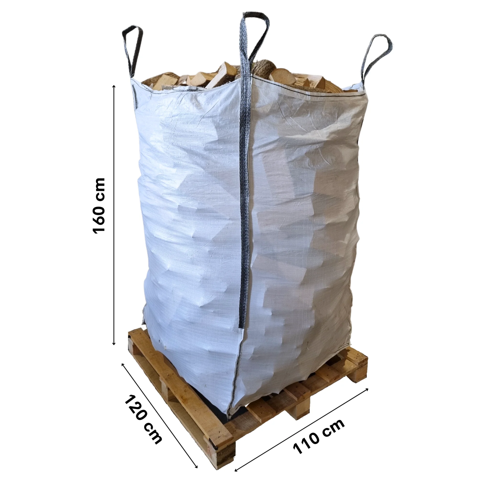 500kg Kiln Dried 8" Short Ash Hardwood Logs