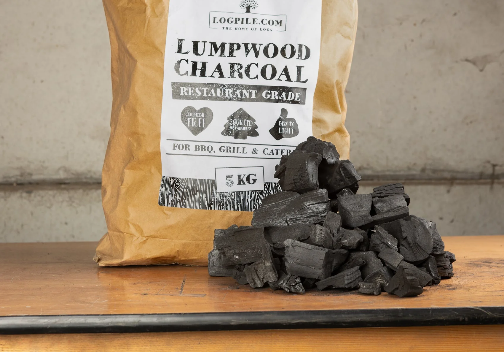 5kg Restaurant Grade Lumpwood Charcoal - Image 2