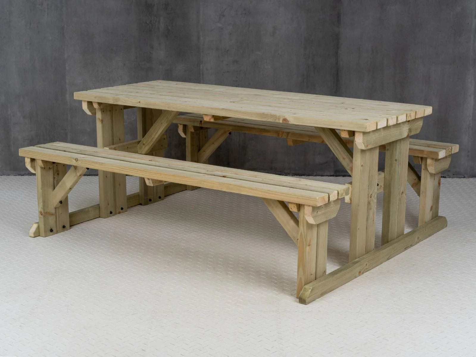 Abies Picnic Table and Benches Set - Image 11