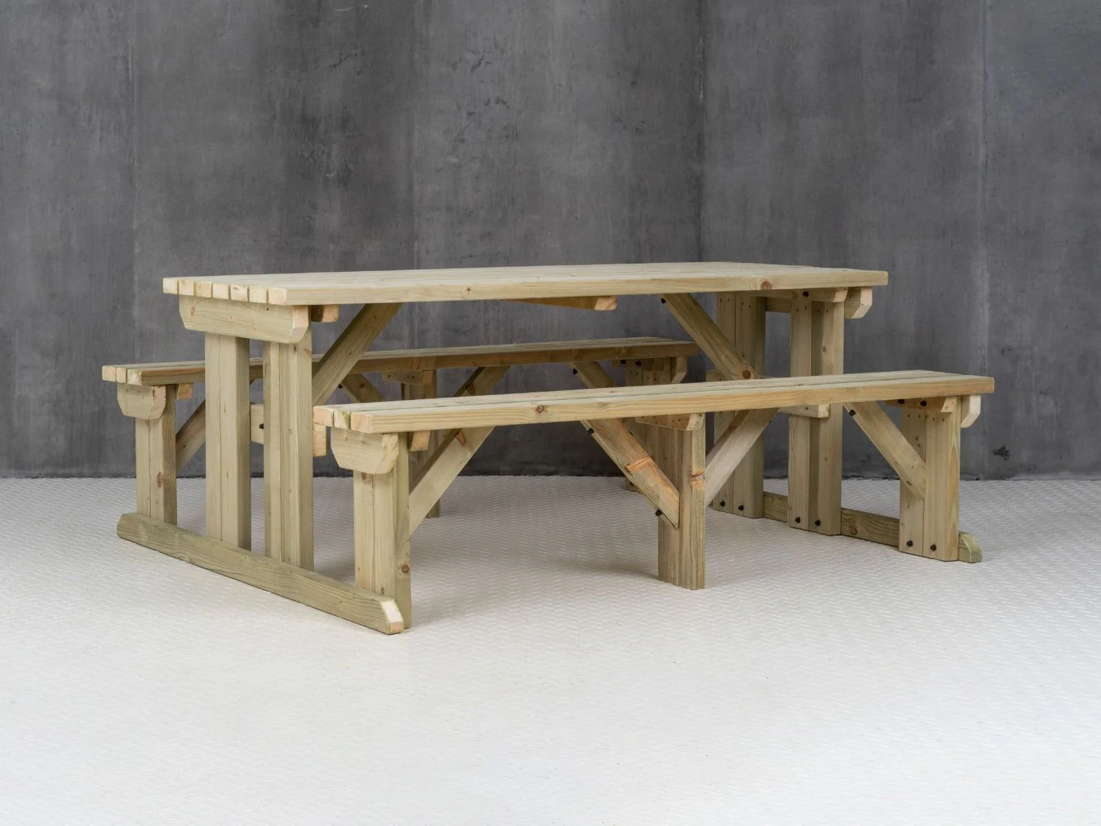 Abies Picnic Table and Benches Set - Image 12