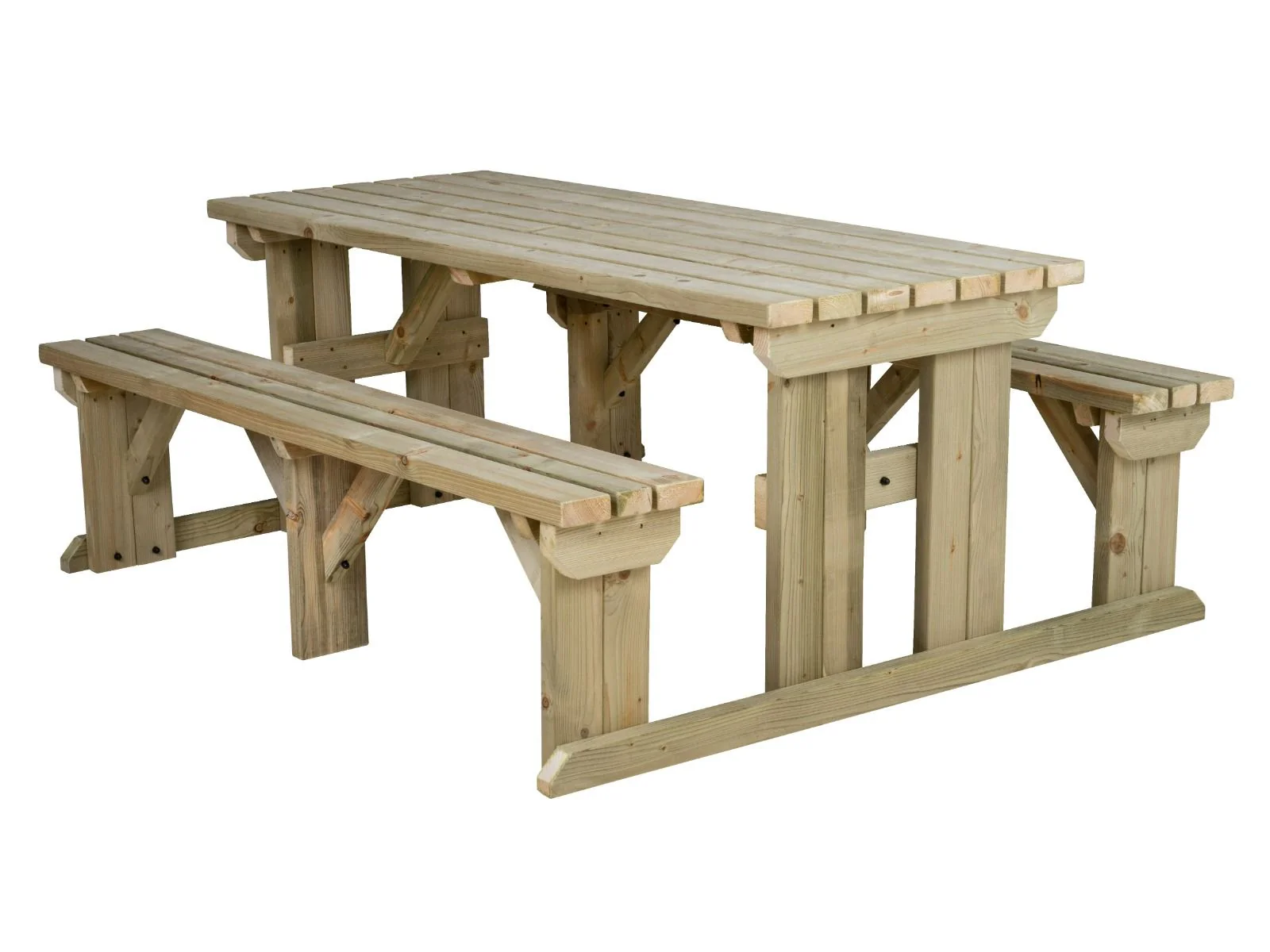 Abies Picnic Table and Benches Set - Image 6