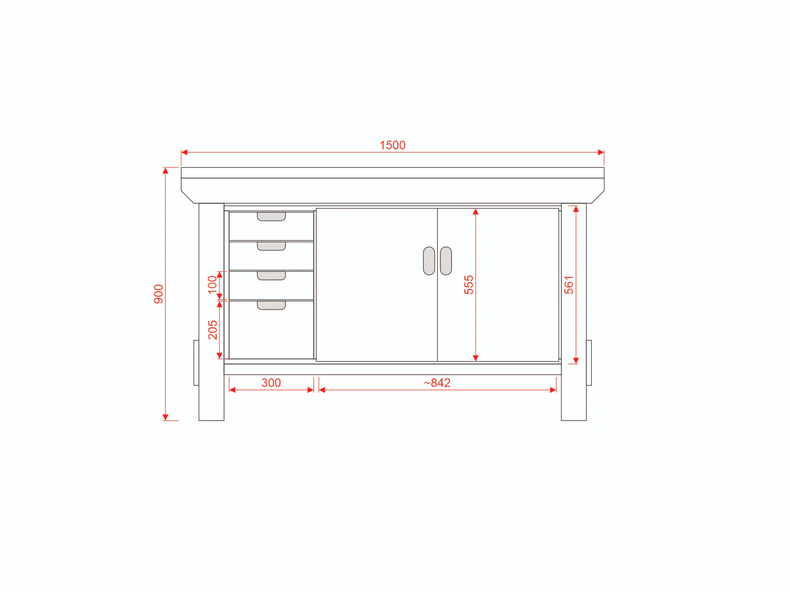 Acorn Heavy-duty Cupboard Workbench (V.1) - Image 30