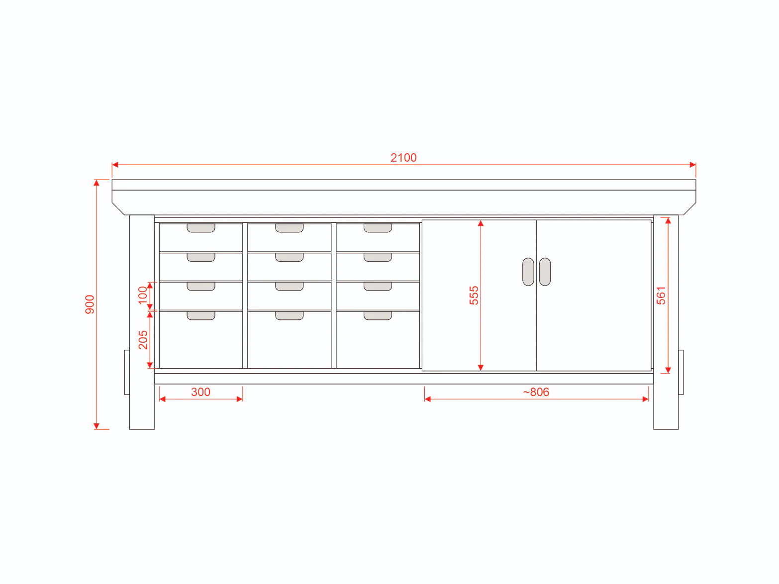 Acorn Heavy-duty Cupboard Workbench (V.1) - Image 38