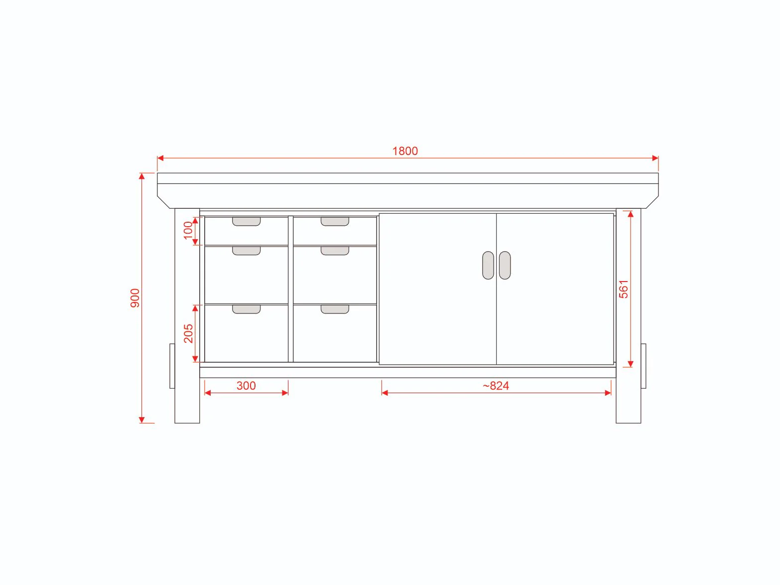 Acorn Heavy-duty Cupboard Workbench (V.2) - Image 6