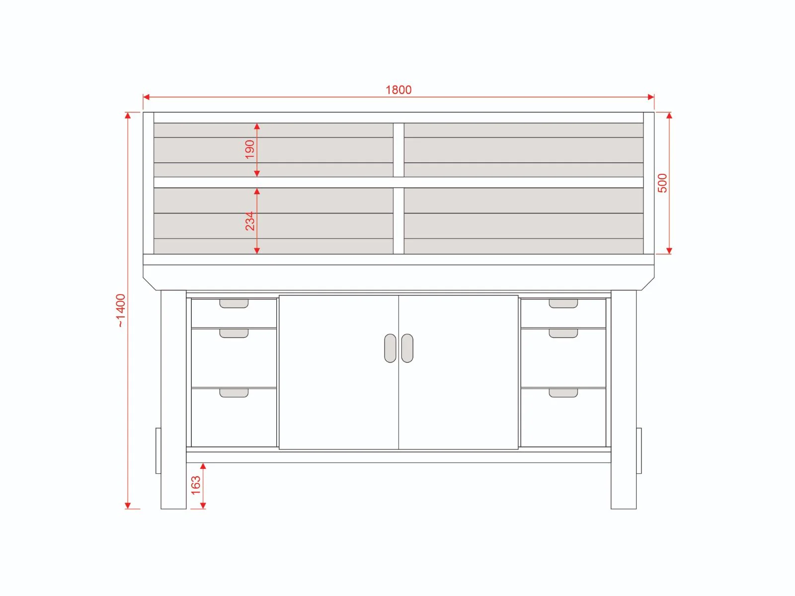 Acorn Heavy-duty Cupboard Workbench (V.3) - Image 7