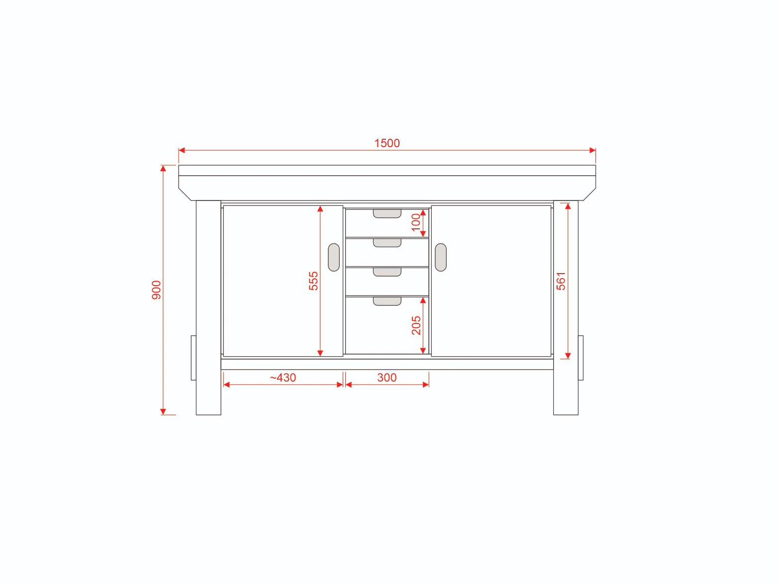 Acorn Heavy-duty Cupboard Workbench (V.6) - Image 6