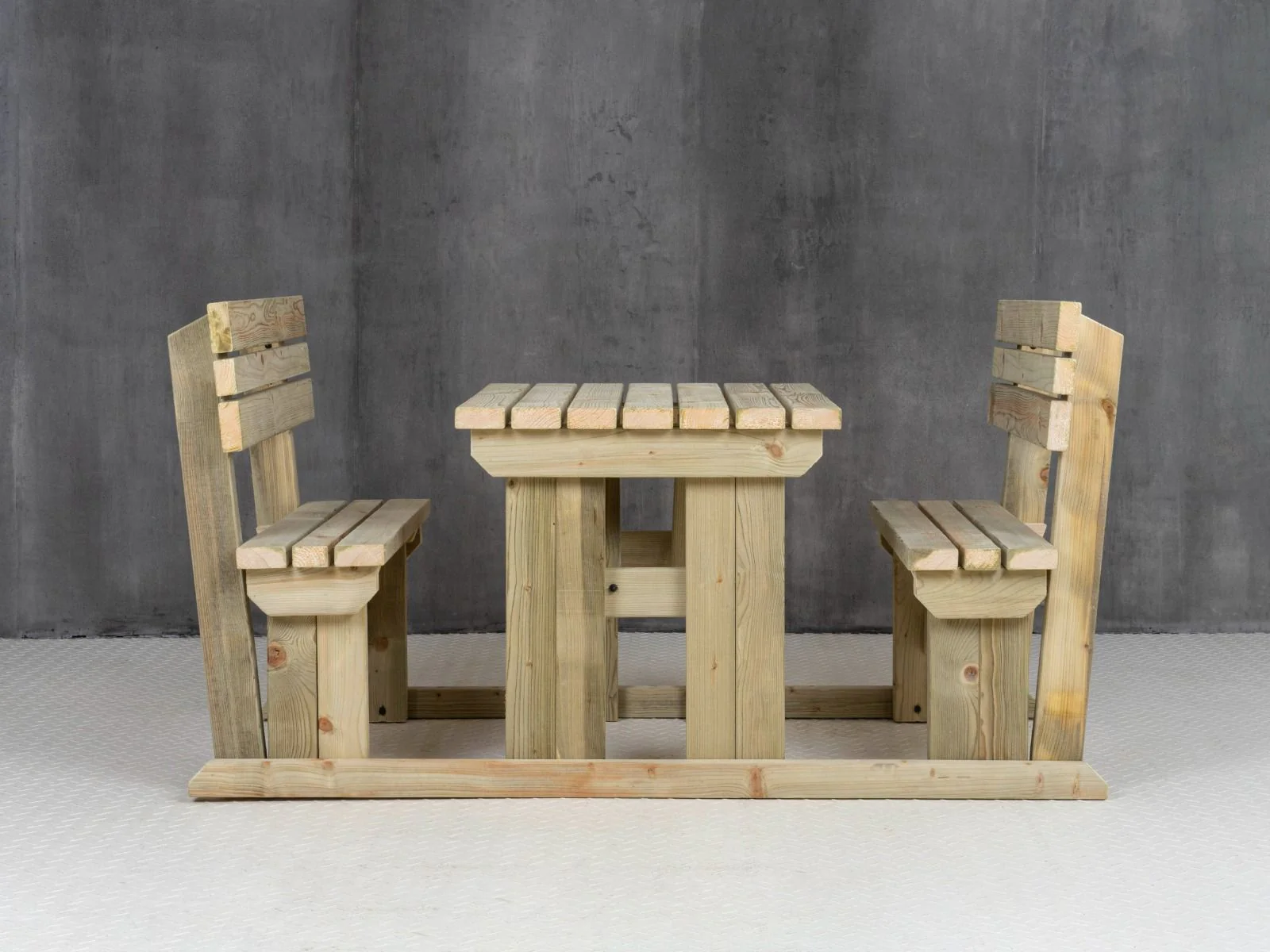 Alders Picnic Table Benches Set With Backrest - Image 13