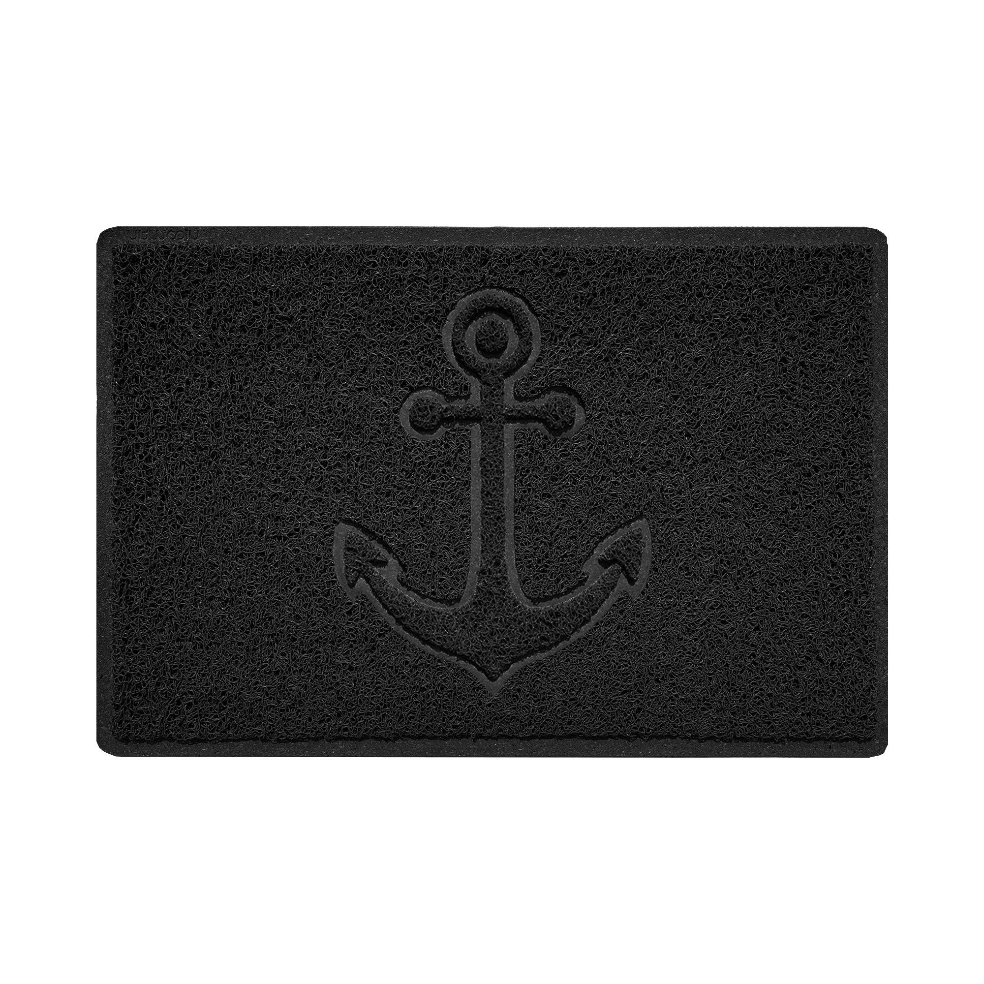 "Anchors Away" Grey Spaghetti Door Mat - Image 10