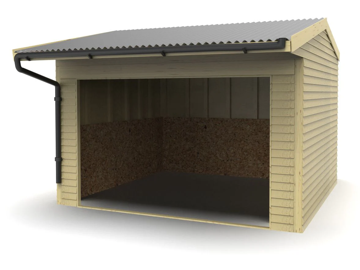 Animal Field Shelter V.6 Open Front/Apex Roof with Guttering - Image 8