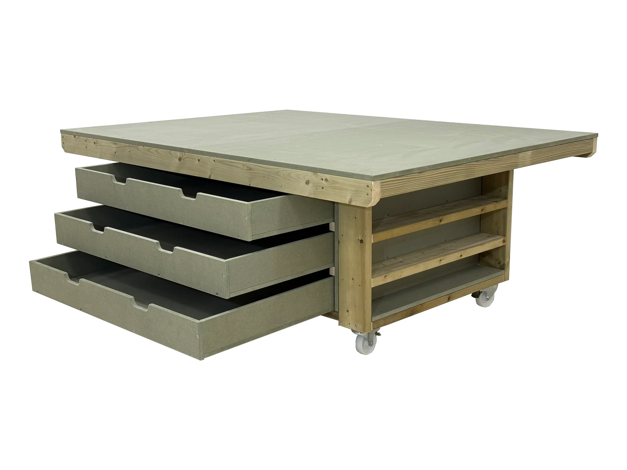Art/craft table, project workbench with storage V.4 - Image 3