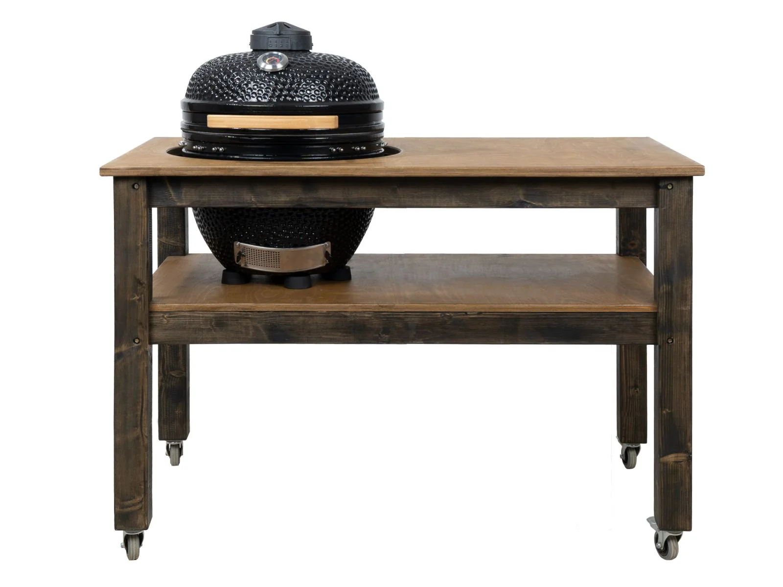 BBQ Space Outdoor Kitchen Islands, for Kamado Bono Minimo Ceramic smoker (1.6m Length, with wheels)