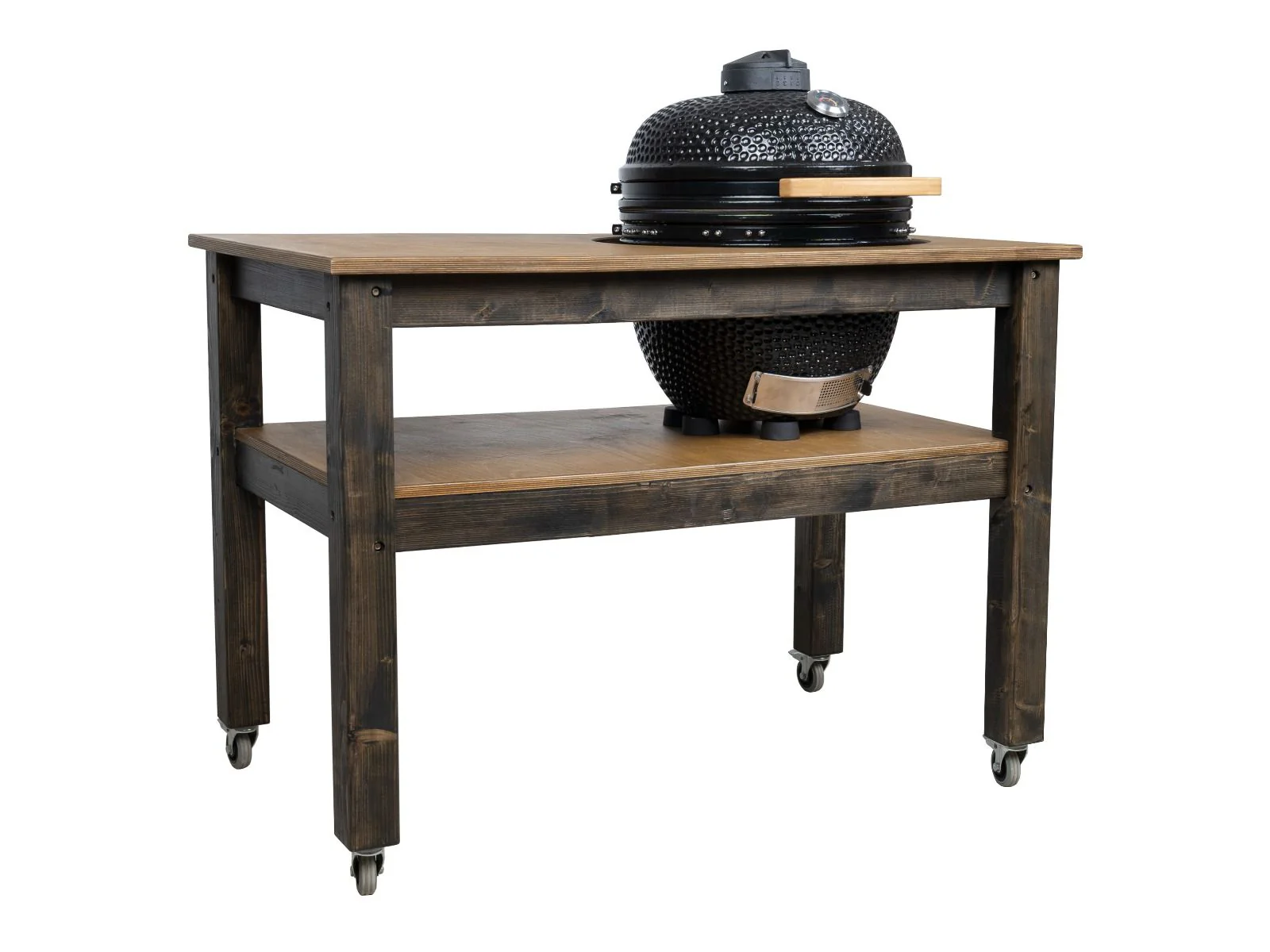 BBQ Space Outdoor Kitchen Islands, for Kamado Joe (Classic Joe 3) Ceramic smoker (1.6m Length, with wheels) - Image 2