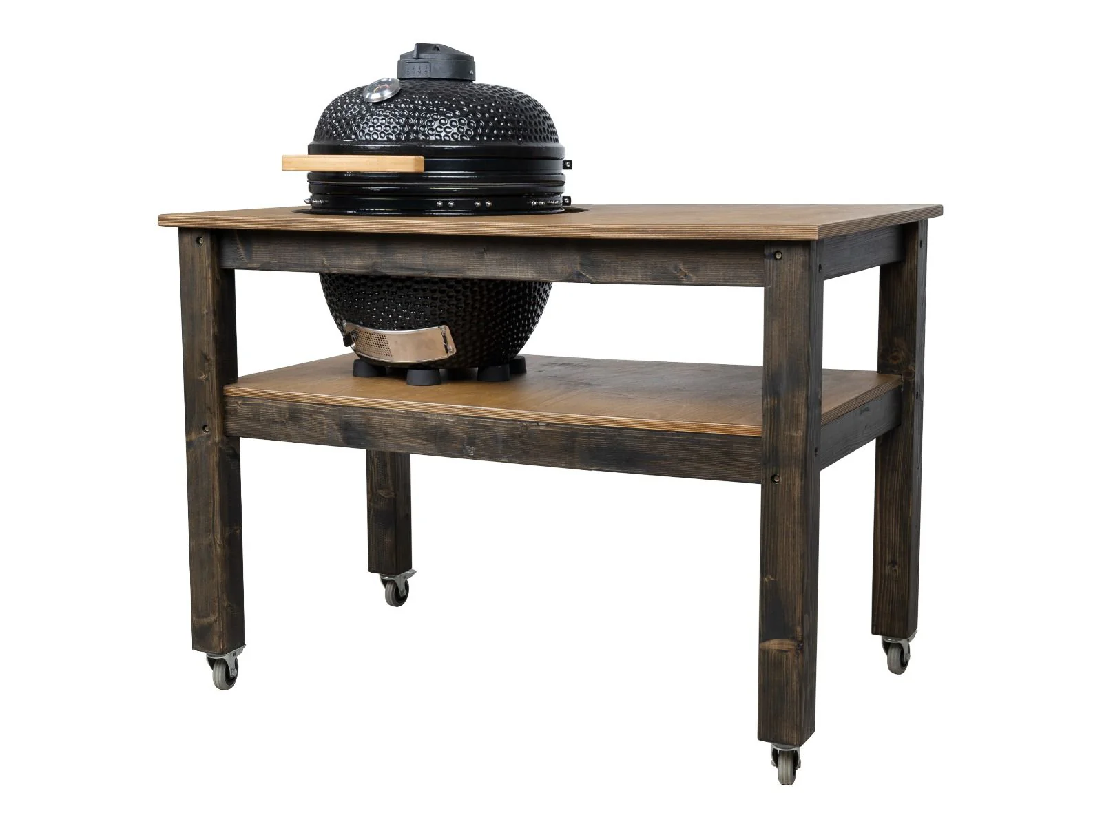 BBQ Space Outdoor Kitchen Islands, for Kamado Joe (Classic Joe 3) Ceramic smoker (1.6m Length, with wheels) - Image 3