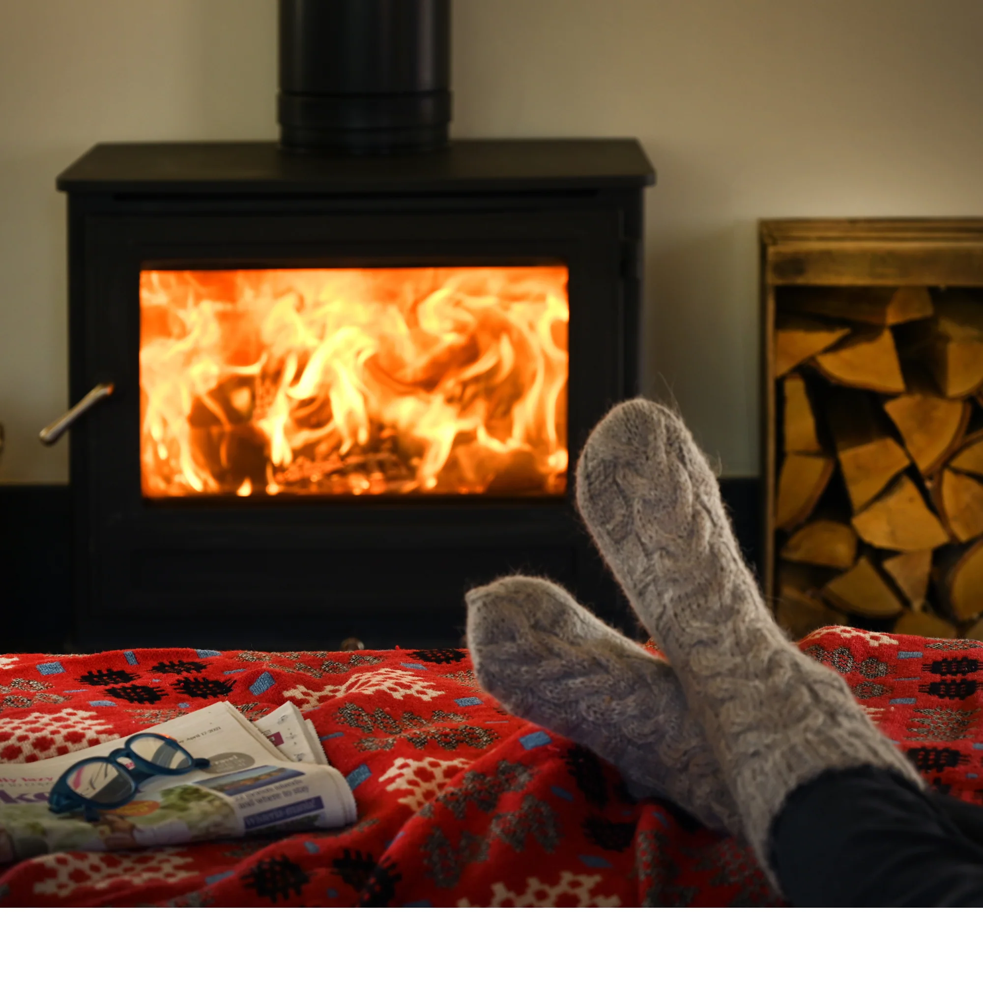 Birch Starter Kit. Kiln Dried Birch Logs, Kindling, Natural Firelighters and Matches - Image 4