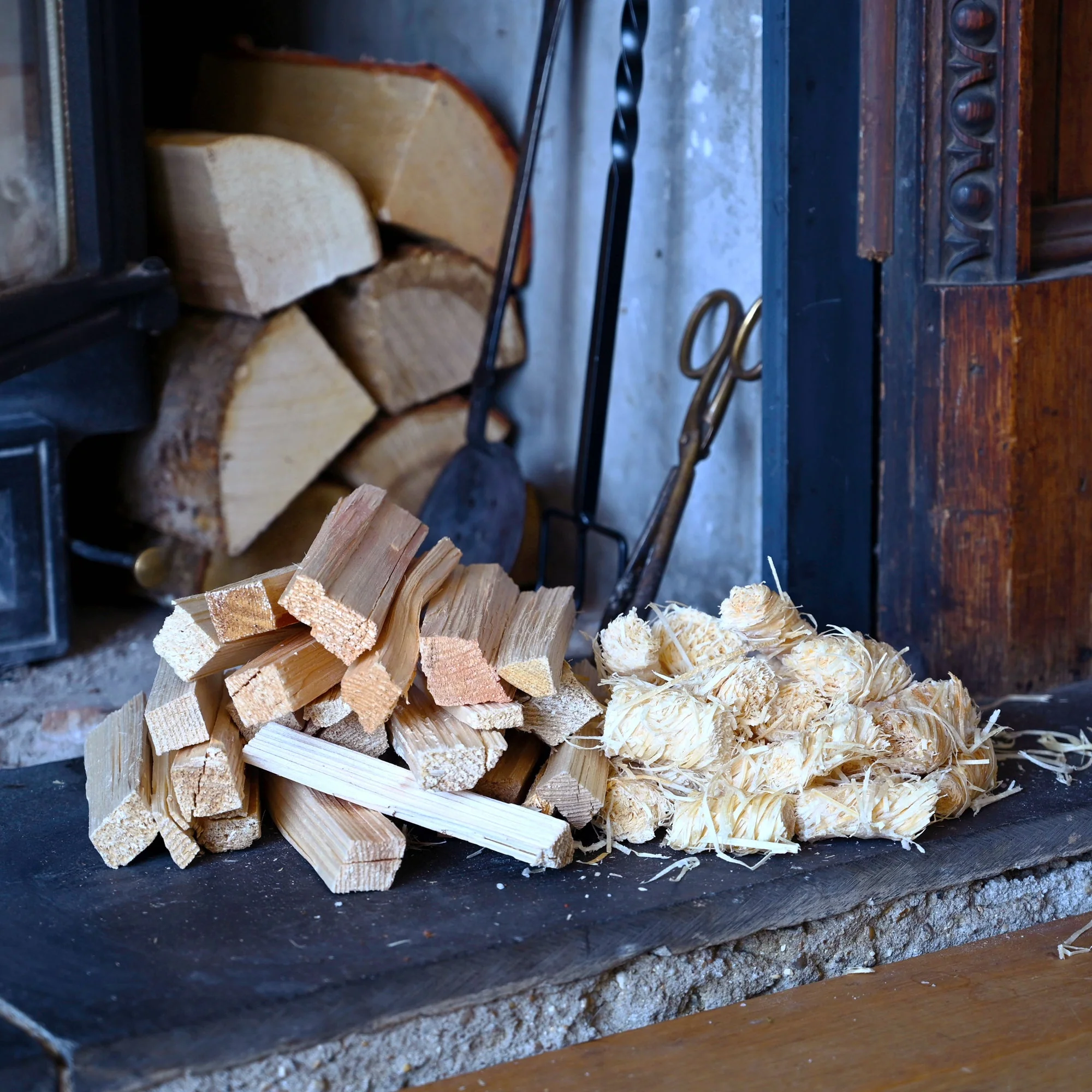 Birch Starter Kit. Kiln Dried Birch Logs, Kindling, Natural Firelighters and Matches - Image 6
