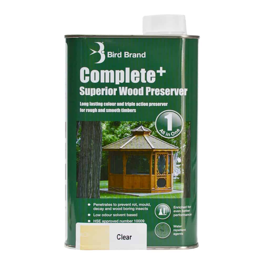 Bird Brand Complete+ Superior Wood Preserver, CLEAR