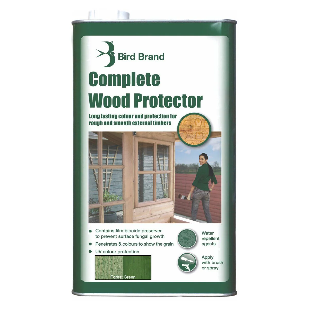Bird Brand Complete Wood Protector, Forest Green