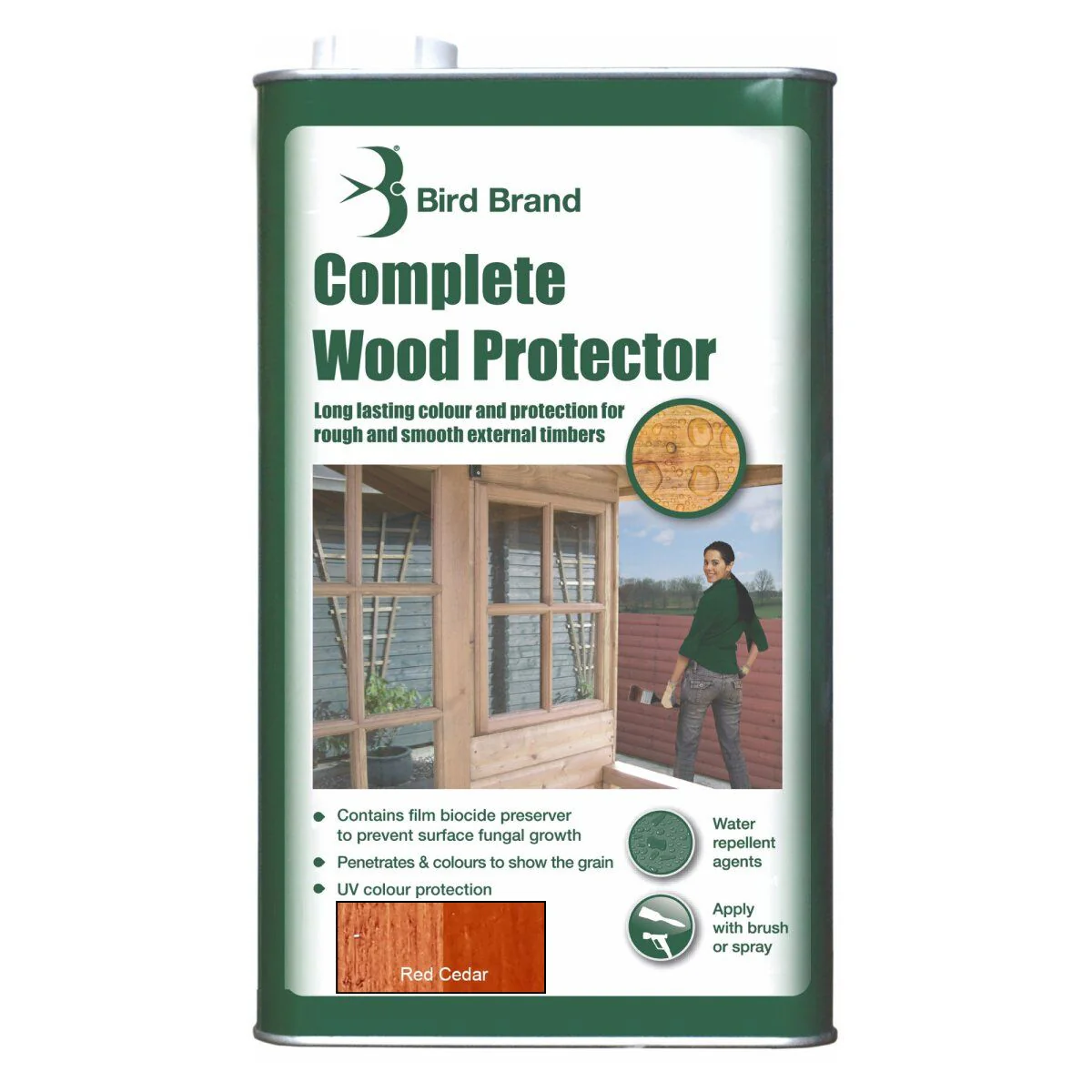 Bird Brand Complete Wood Protector, Red Cedar