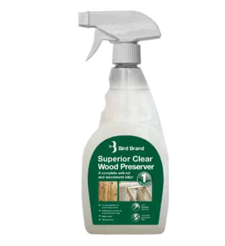 Bird Brand Superior Clear Wood Preserver and Woodworm Killer