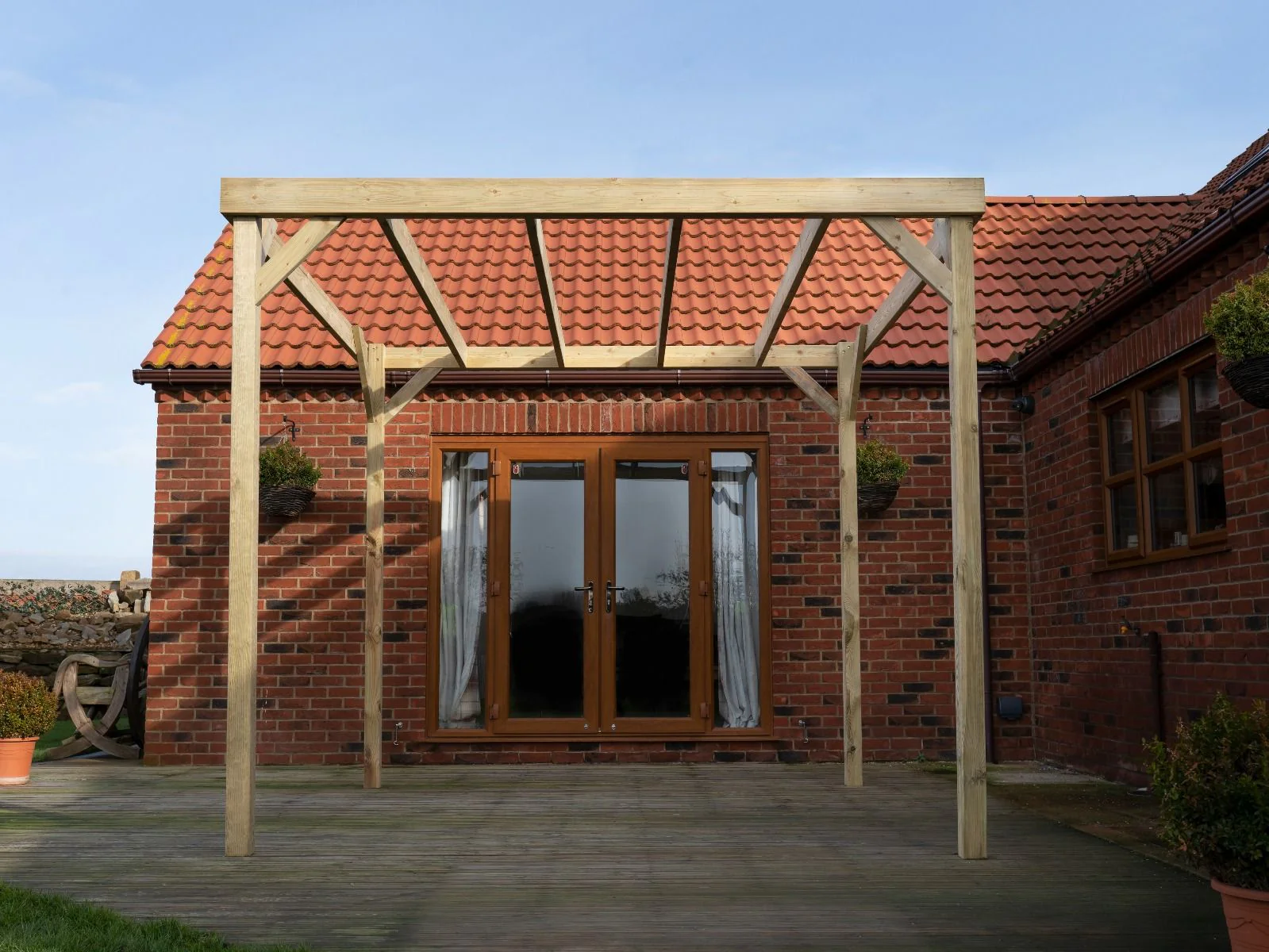 Box Wooden Garden Pergola Kit - Image 7