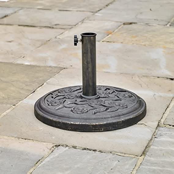 Cast Iron Effect Garden Parasol Umbrella Base - Image 3
