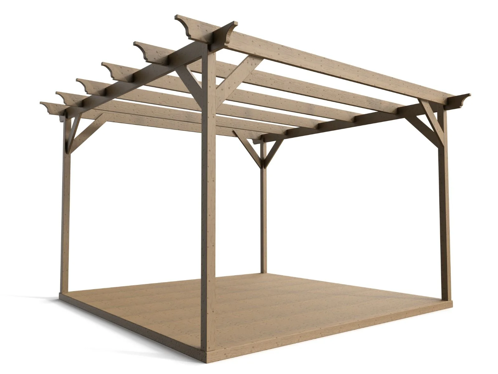 Champion Wooden Pergola and Decking Kit - Image 3