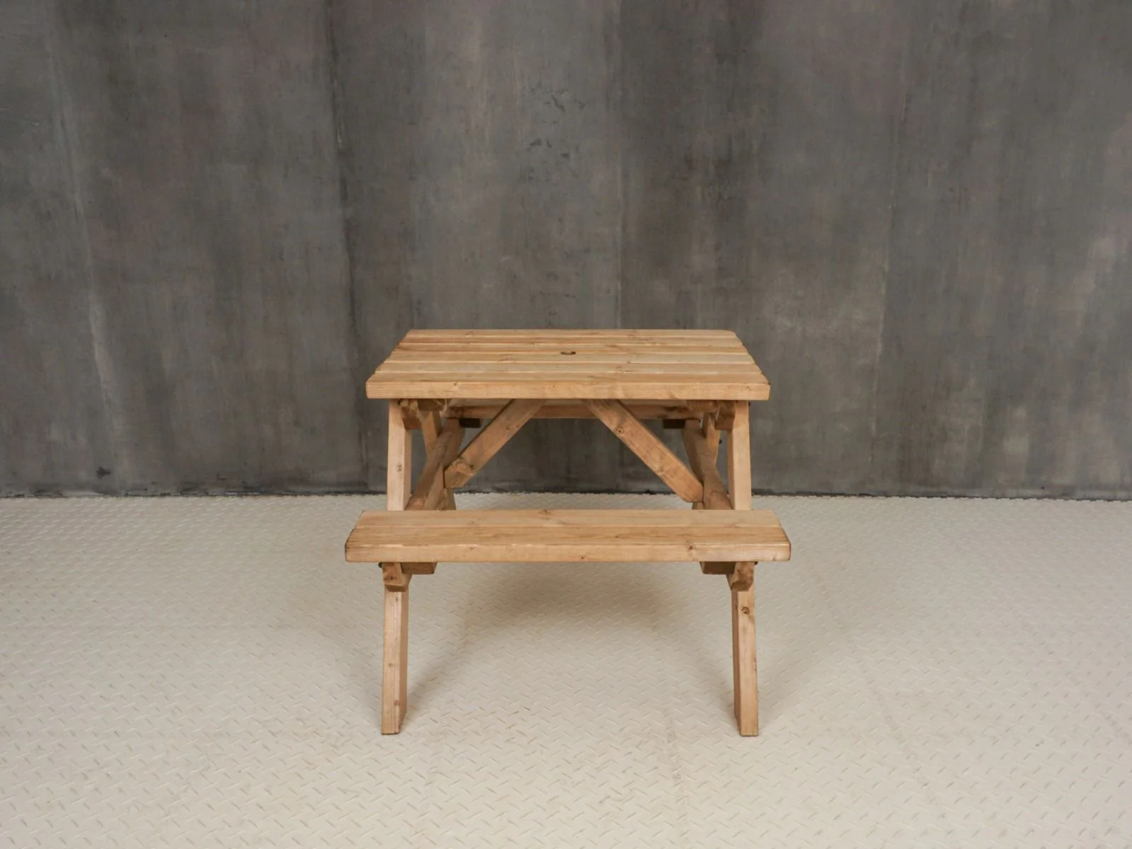 Classic Pub Style Picnic Bench and Table - Rustic Finish - Image 6