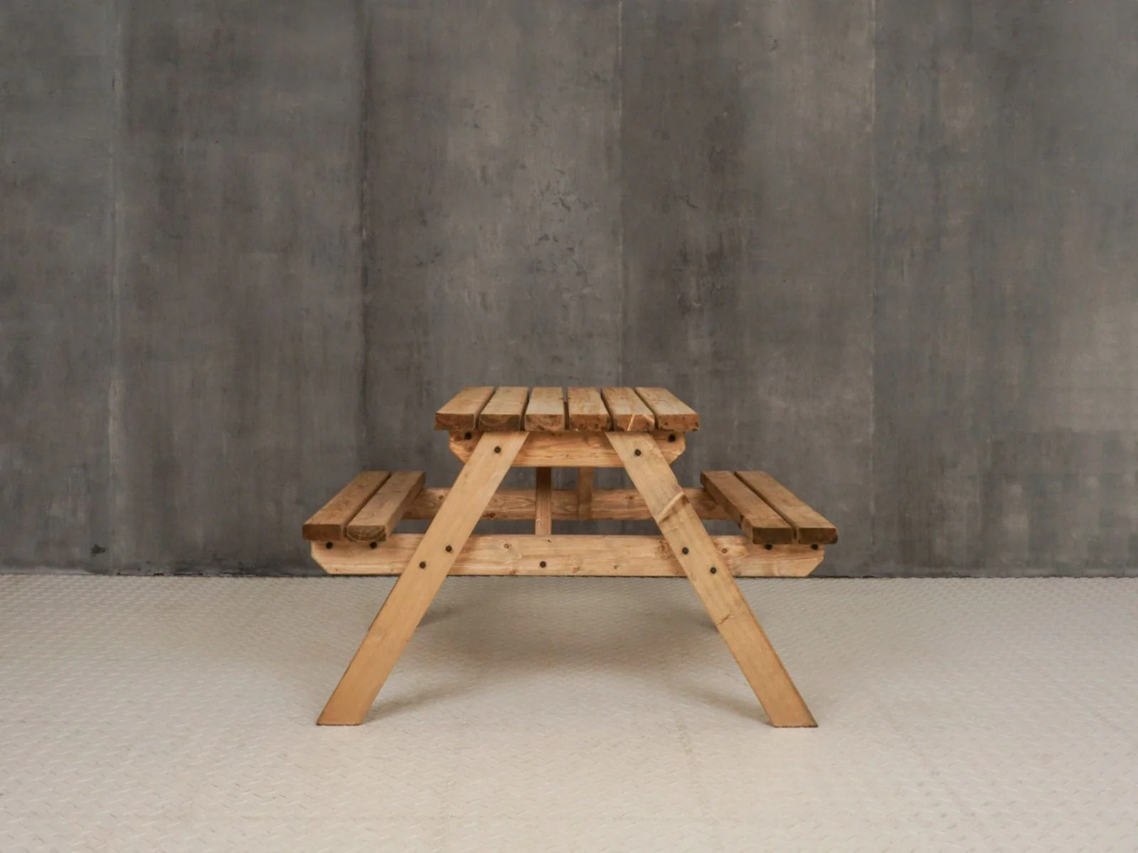 Classic Pub Style Picnic Bench and Table - Rustic Finish - Image 8