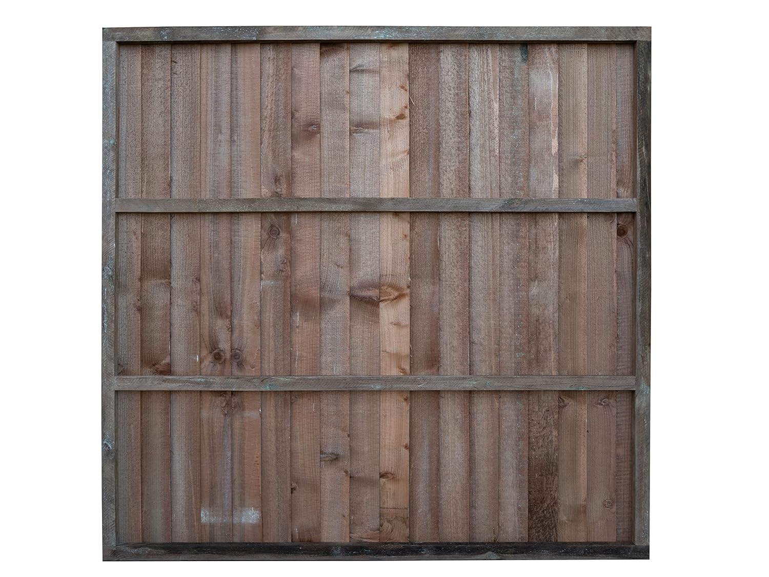 Closeboard / Feather Edge Fence Panel - Brown Finish - Image 10