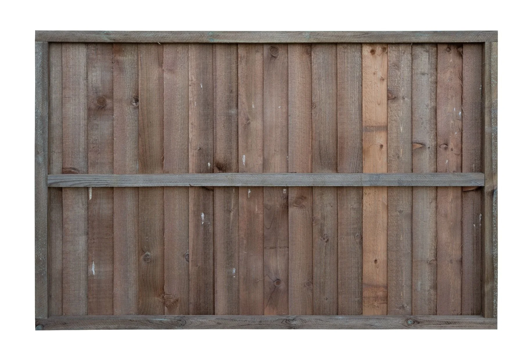 Closeboard / Feather Edge Fence Panel - Brown Finish - Image 4