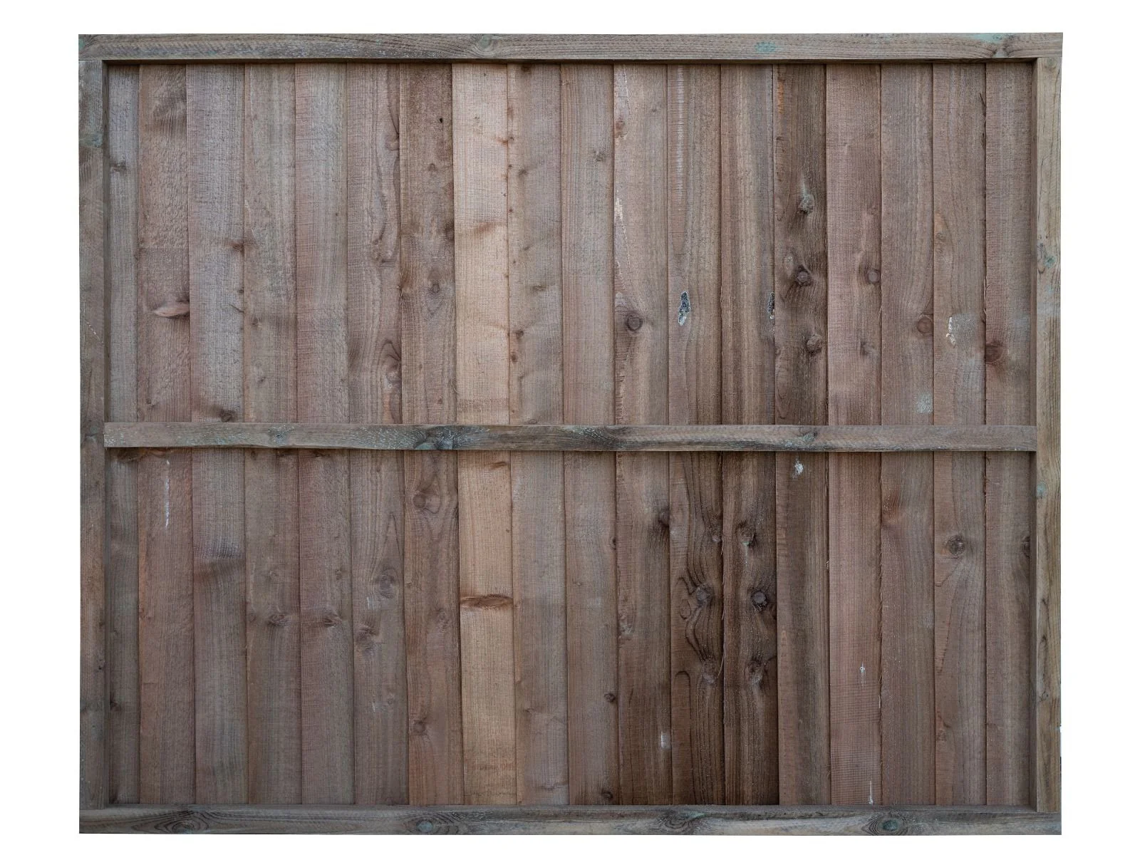 Closeboard / Feather Edge Fence Panel - Brown Finish - Image 5