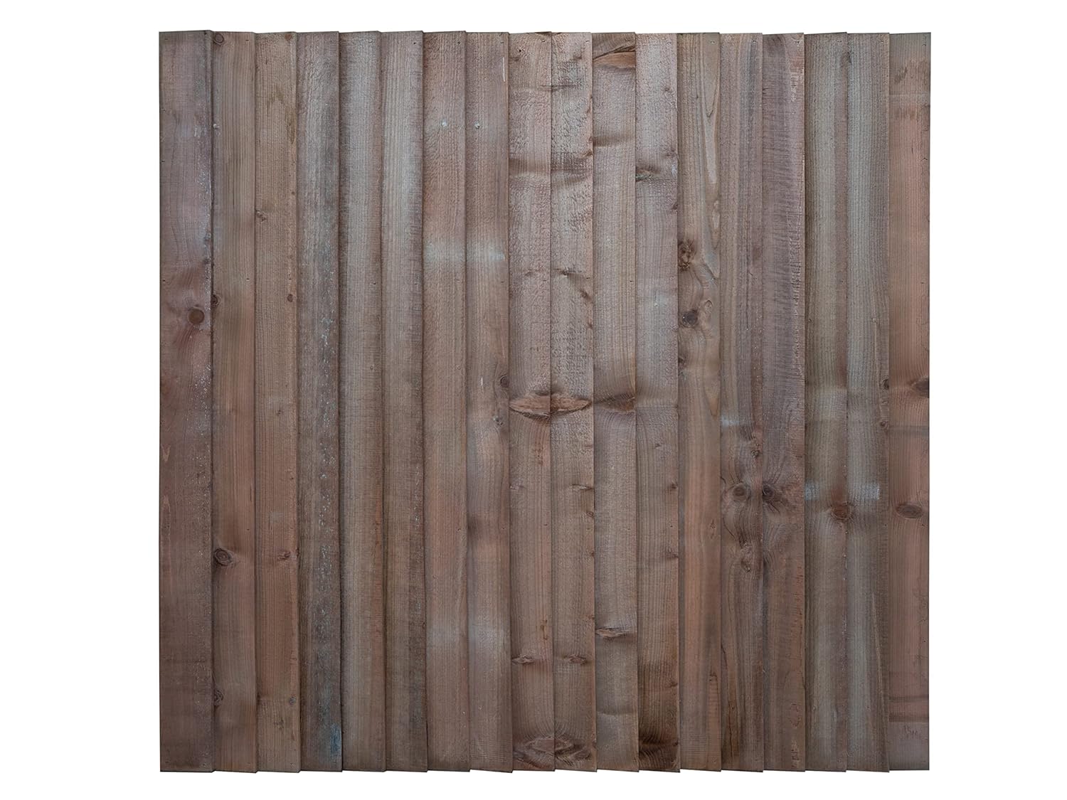 Closeboard / Feather Edge Fence Panel - Brown Finish - Image 9