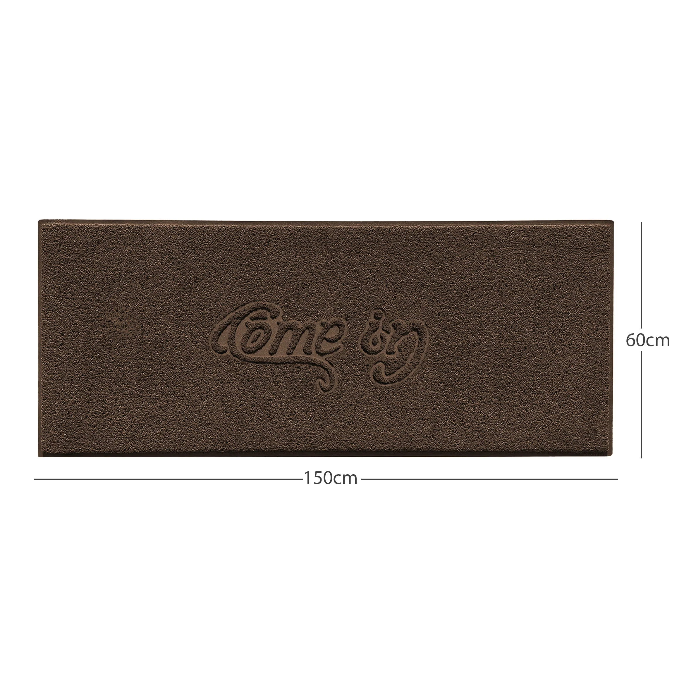 "Come In" Grey Spaghetti Door Mat - Image 39