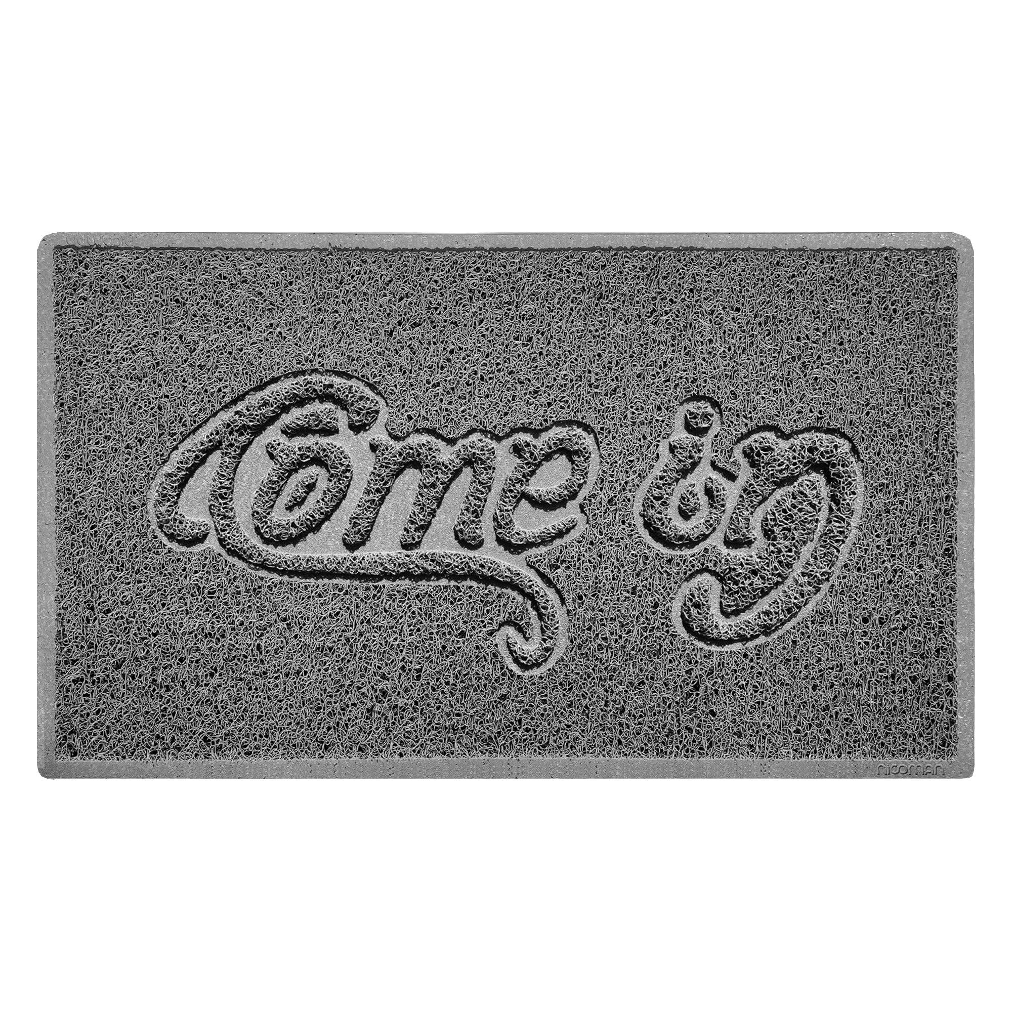 "Come In" Grey Spaghetti Door Mat - Image 4