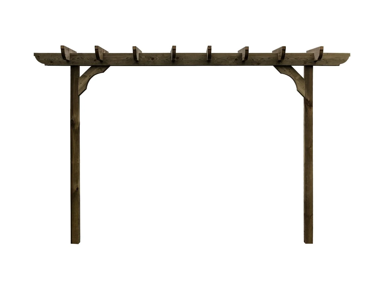 Corbel Double Beam Pergola, Plant Climbing Arbour - Sculpted brace - Image 4