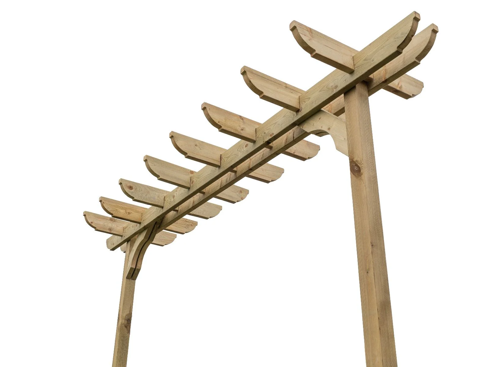 Corbel Double Beam Pergola, Plant Climbing Arbour - Sculpted brace - Image 9