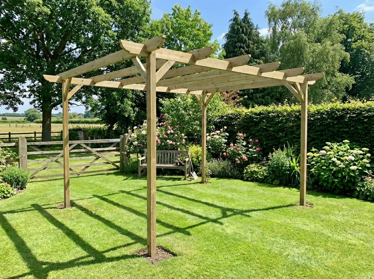 Corbel Wooden Garden Pergola Kit - Image 3