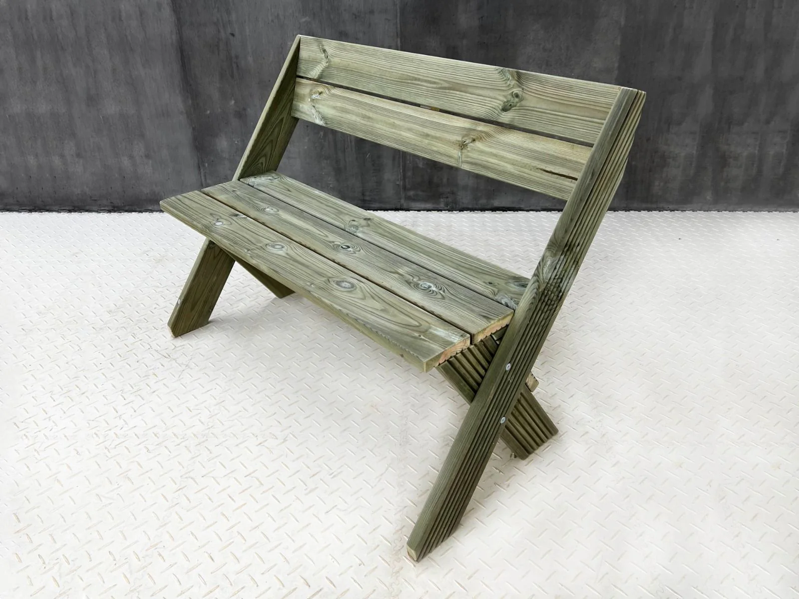 DeckFusion Wooden Garden Bench - Image 4
