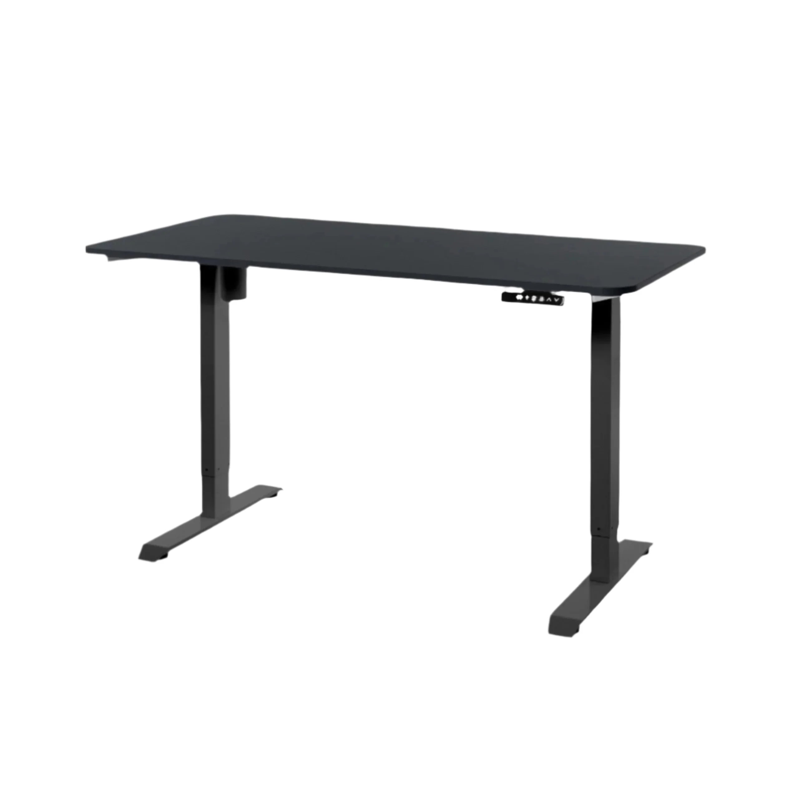 DESKO V1 Black Standing Desk With 140x70cm Black Tabletop