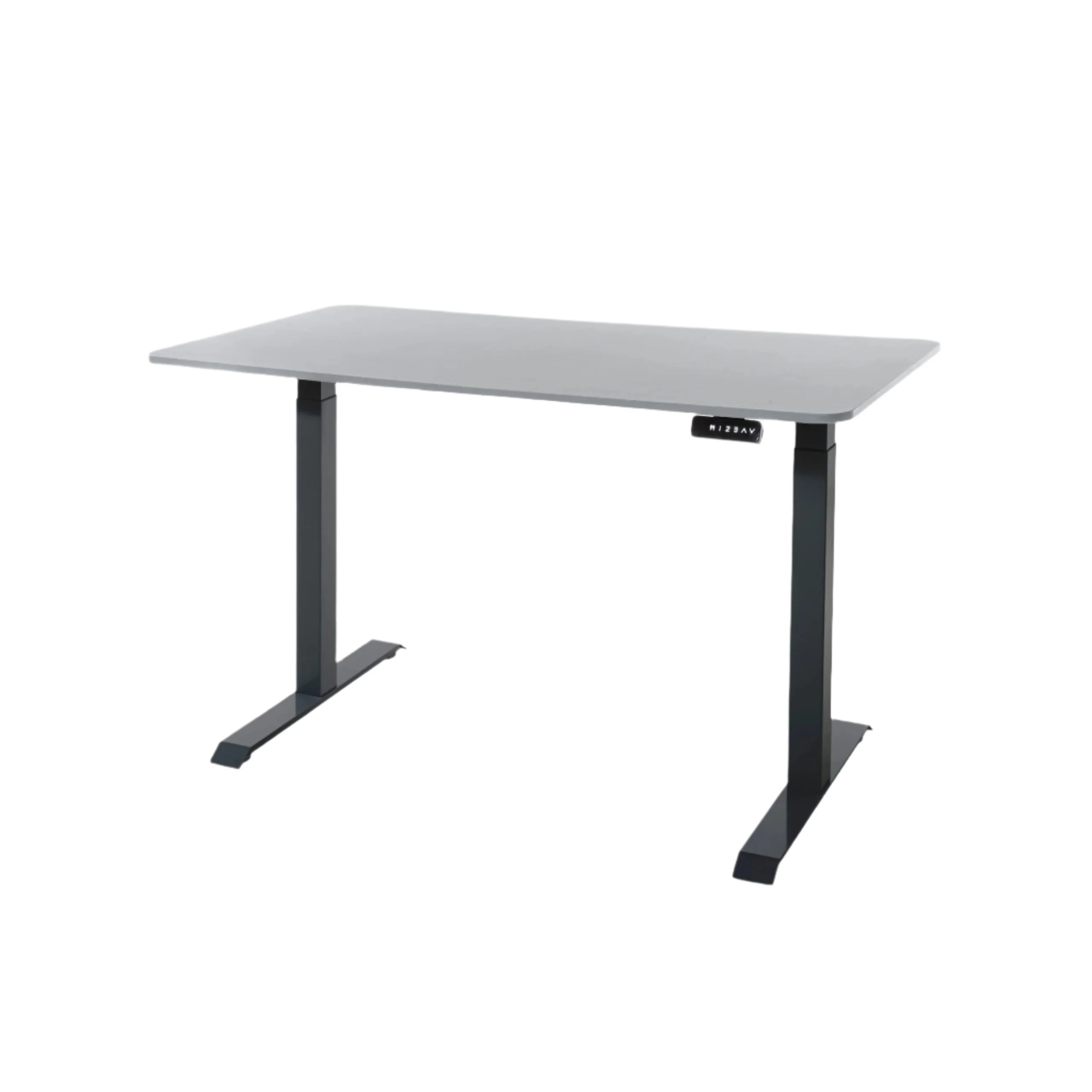 DESKO V2 Black Standing Desk With 120x60cm Grey Tabletop