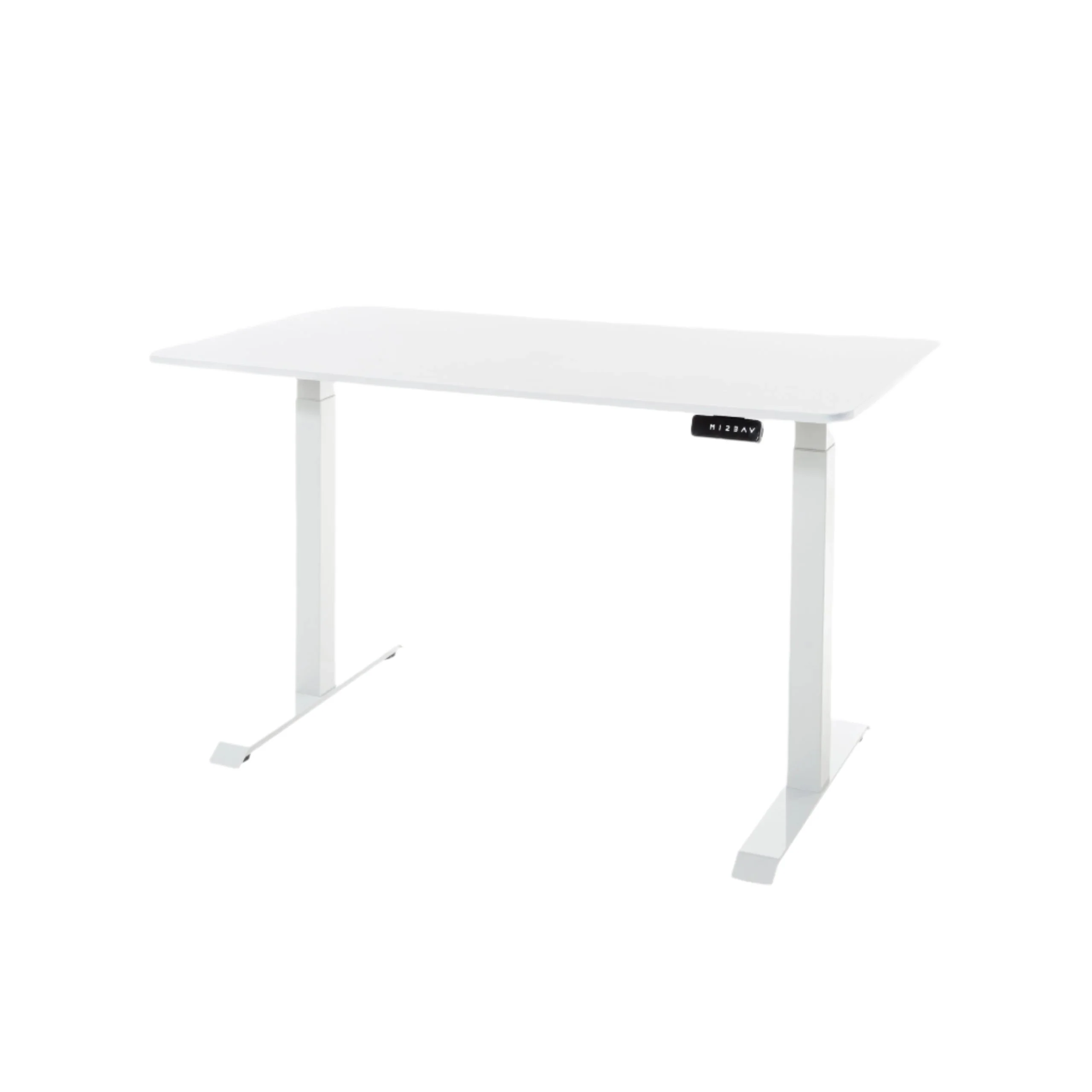 DESKO V2 White Standing Desk With 120x60cm White Tabletop