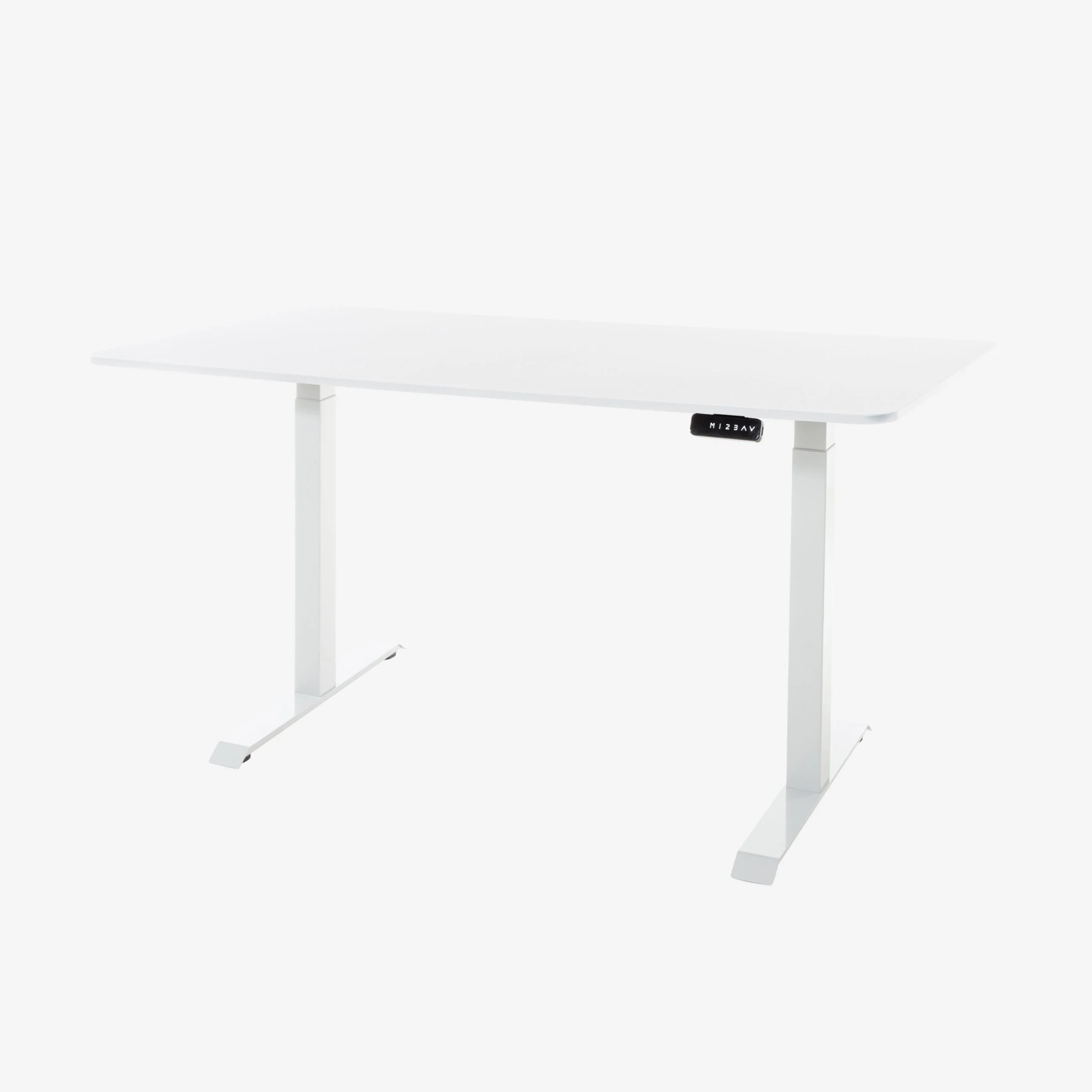 DESKO V2 White Standing Desk With 160x80cm White Tabletop