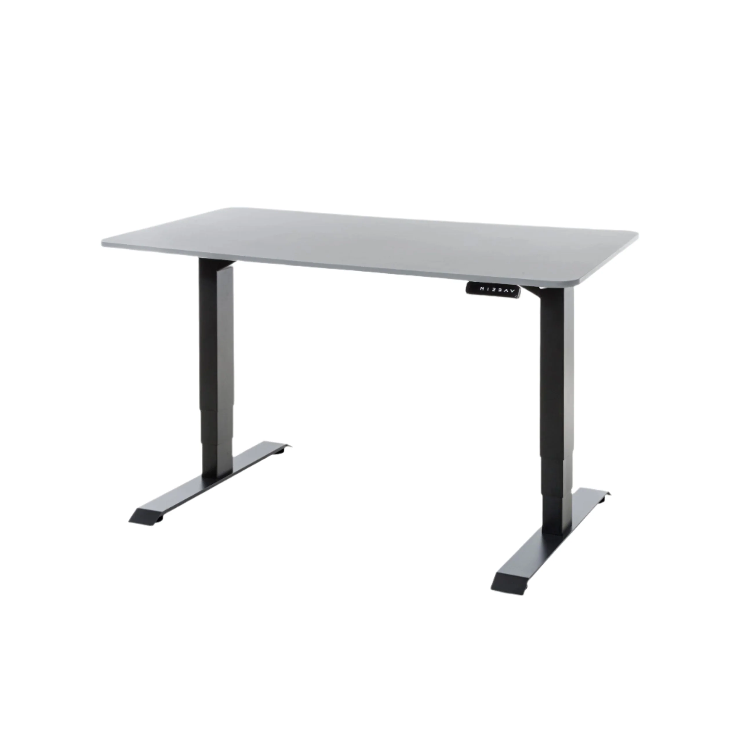 DESKO V3 Black Standing Desk With 120x60cm Grey Tabletop