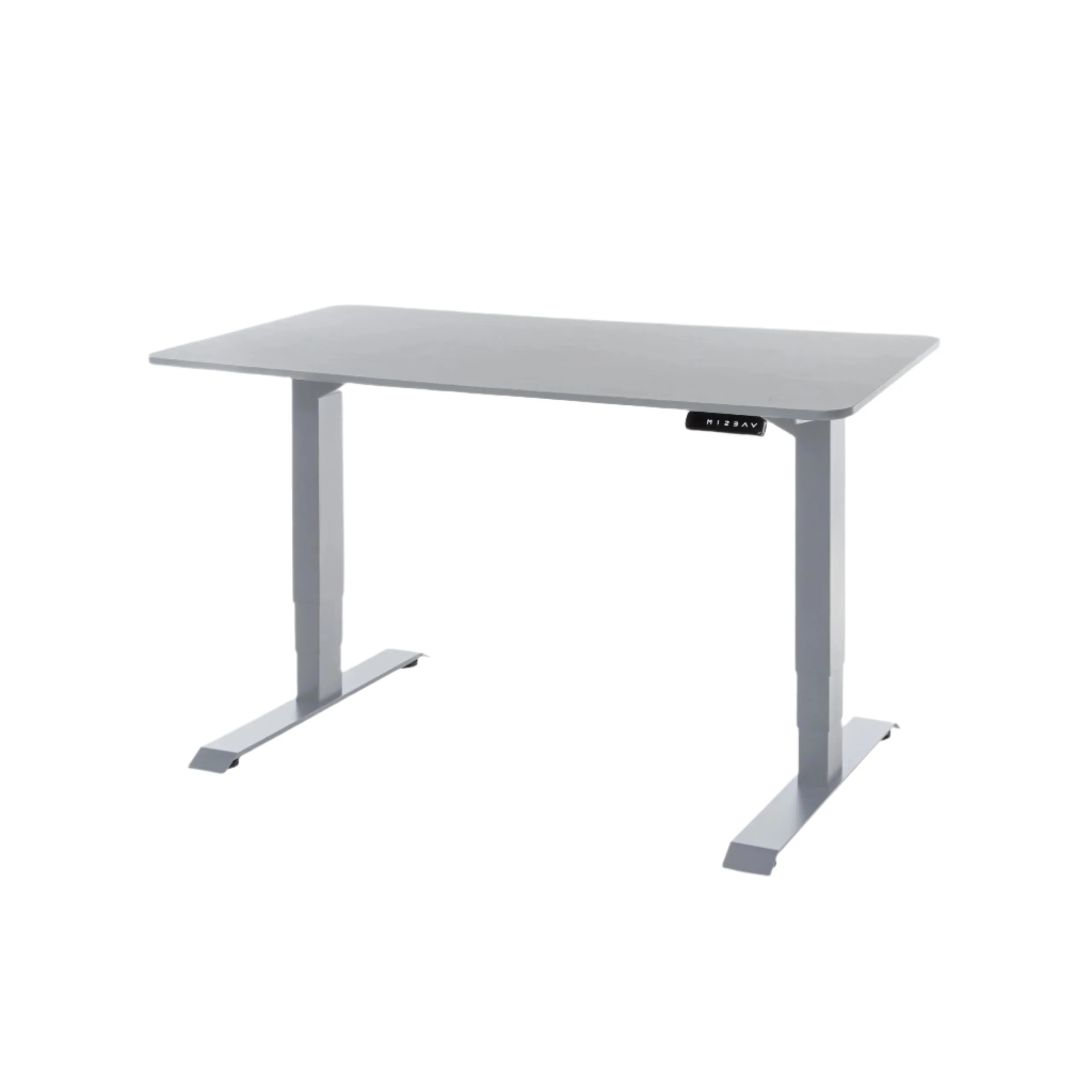 DESKO V3 Grey Standing Desk With 120x60cm Grey Tabletop